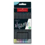 Pastelky Faber-Castell Black Edition Metalic - 12 barev