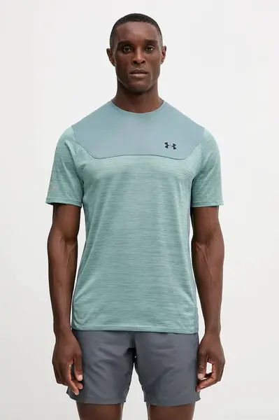 Sportovní tričko Under Armour UA Tech Utility pánské, zelená barva, 6004965