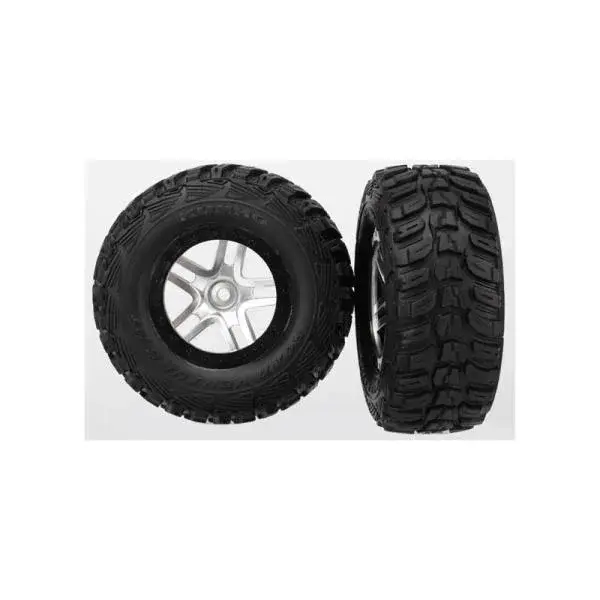 Traxxas kolo 2.2/3.0", disk SCT Split-Spoke saténový-černý, pneu Kumho (2)