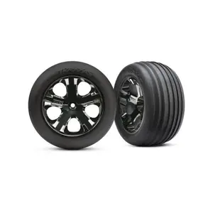 Traxxas kolo 2.8", disk All-Star černý chrom, pneu Ribbed (2) (přední)