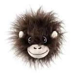 Hračka Dog Fantasy Jungle hlava opičí pískací tmavě hnědá 12cm