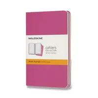 Sešity Moleskine Cahier S, linkovaný, 3 ks, tmavě růžové