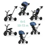 QPLAY Trojkolka Nova Niello Blue, skládací, vek 10-72 mesiacov
