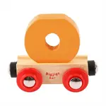 Bigjigs Rail Vagónik dřevěné vláčkodráhy - Písmeno O