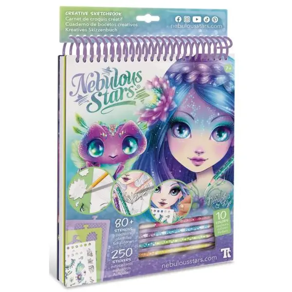 Nebulous Stars Kreativní sketchbook Nenuphia