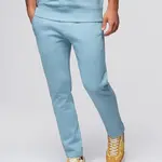 Ombre Men's sweatpants with unlined leg - light blue