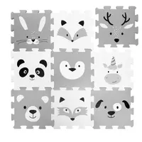 Pěnová podložka Puzzle 30x30 cm 9ks, Forest