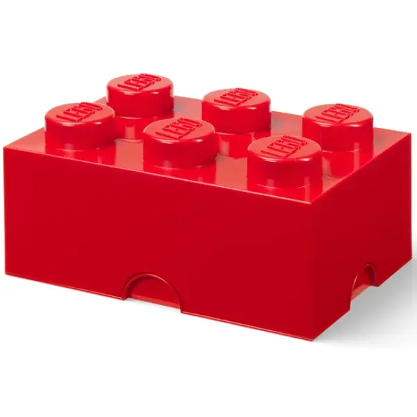 LEGO úložný box 6 - červená