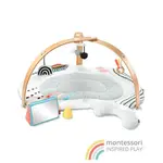 SKIP HOP Deka na hraní s dřevěnou hrazdičkou Discoverosity Montessori 0m+