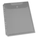 Spisovka závěsná FolderMate Clear, A4, horní chlopeň - kouřová