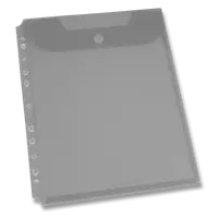 Spisovka závěsná FolderMate Clear, A4, horní chlopeň - kouřová