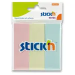 Samolepicí záložky Hopax Stick’n Notes - 76 x 25 mm, 3 × 50 listů, pastelové