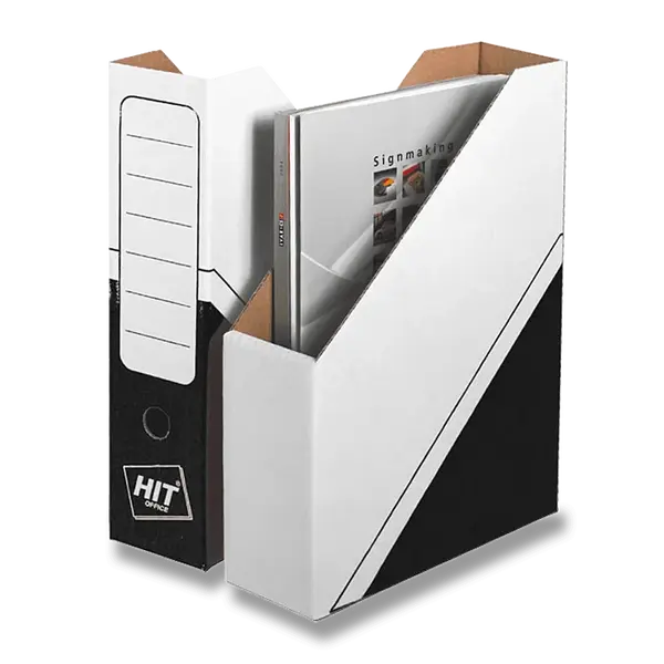 Magazin box Hit Office - archivační box, 75 mm - černý