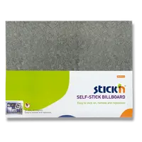 Samolepicí nástěnka Hopax Stick’n - šedá, 58 x 46 cm