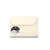 Barevná obálka Clairefontaine, C6, samolepicí, 20 ks - krémová