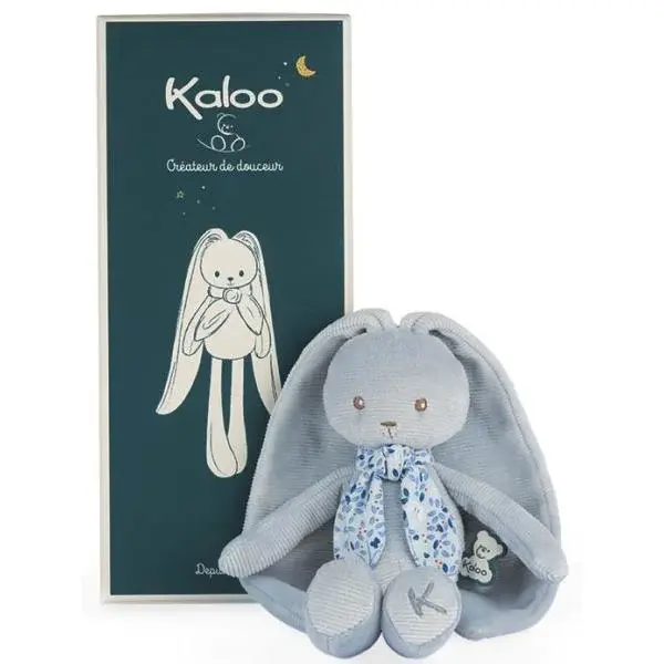 Kaloo Lapinoo Plyšový králík s dlouhými ušima modrý 25 cm