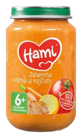 HAMI Príkrm Zelenina s morkou a paradajkami 200 g