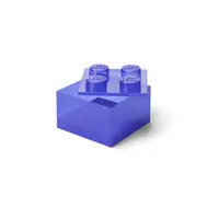 LEGO úložný box 4 s víkem - třpytivá fialová