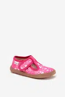 Boto Pohodlné Pantofle Barefoot Dívčí S Srdíčky Na Suchý Zip Milami Fuchsie Talirae