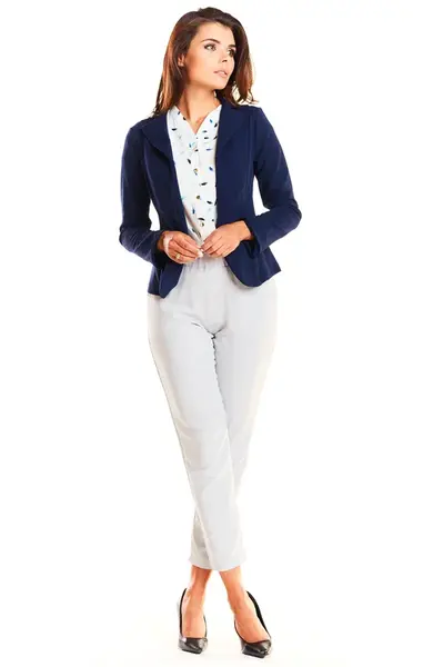 Awama Woman's Jacket A244 Navy Blue