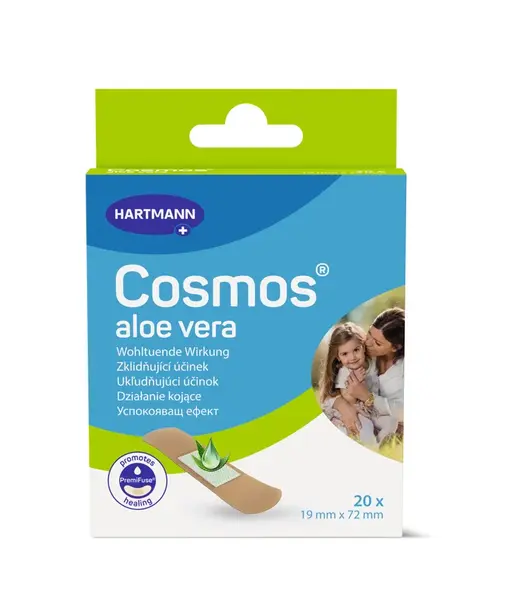 Cosmos Náplast s aloe vera 19 x 72 mm 20 ks