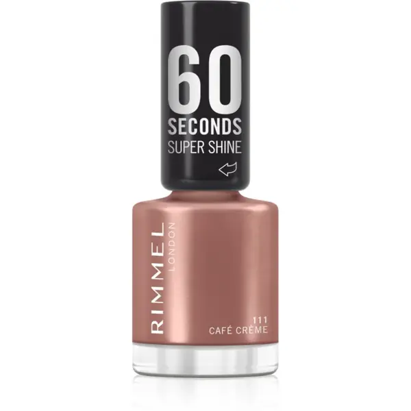 Rimmel 60 Seconds Super Shine lak na nehty odstín 111 Café Creme 8 ml