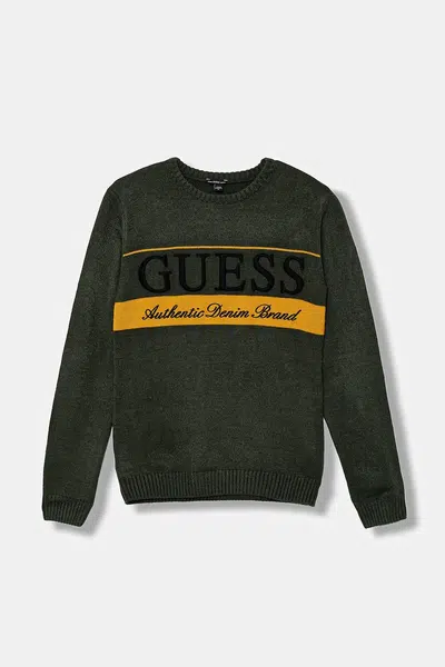 Dětský svetr Guess zelená barva, L5BR02 Z32N0
