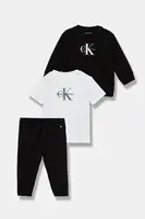 Kojenecká sada Calvin Klein Jeans černá barva, IN0IN00336