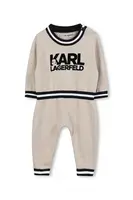 Kojenecká tepláková souprava Karl Lagerfeld béžová barva, Z30973