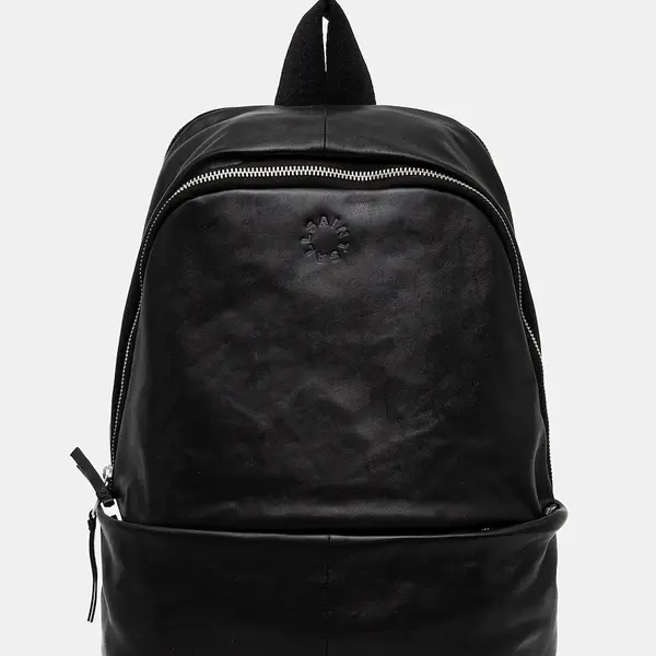 Kožený batoh AllSaints FINN pánský, černá barva, velký, M093XD