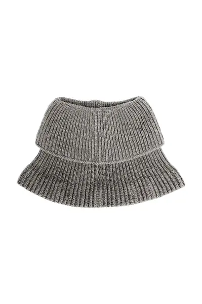 Dětský nákrčník s příměsí kašmíru Jamiks JAILA béžová barva, JZG304