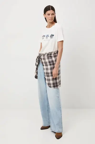 Tričko Medicine dámské, béžová barva