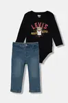 Kojenecká sada Levi's BEARRITO DENIM SET černá barva, 6EN866