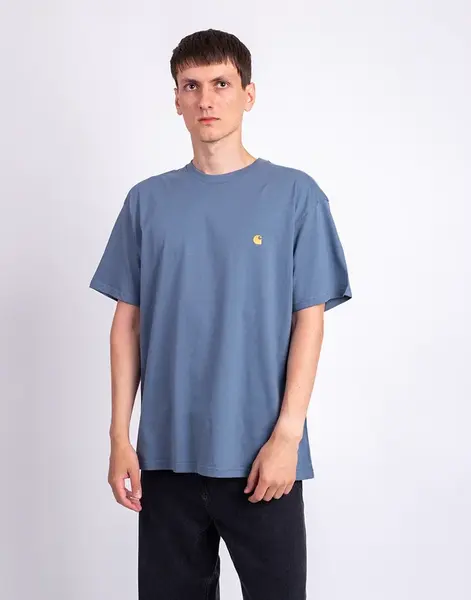 Tričko Carhartt WIP S/S Chase T-Shirt Angelite/Gold
