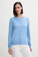 Vlněný kardigan United Colors of Benetton zelená barva