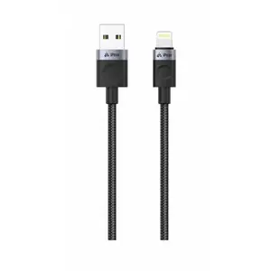 Kabel iPEAX 90010104 USB/Lightning 1m Black