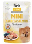Brit Care Dog kapsička Mini Rabbit & Salmon fillets in gravy 85 g