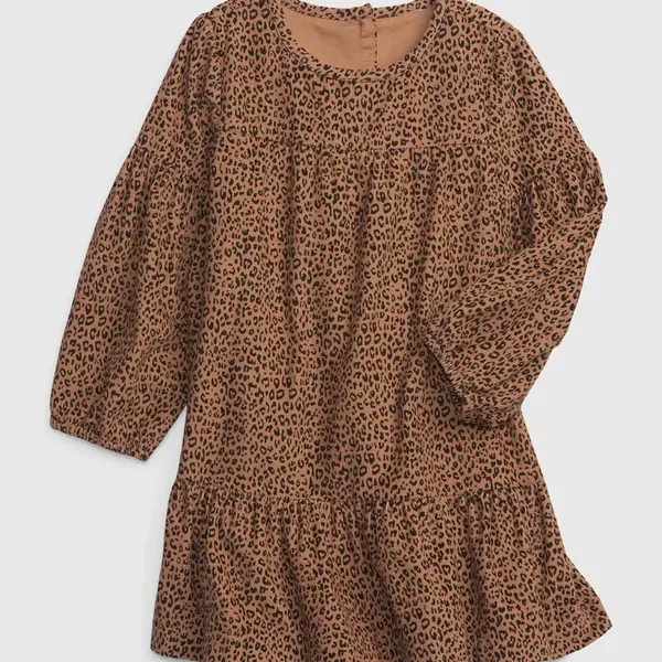 GAP Dětské šaty leopard - Holky