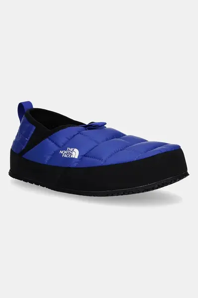 Dětské papuče The North Face Y THERMOBALL TRACTION MULE II modrá barva, NF0A39UXG781