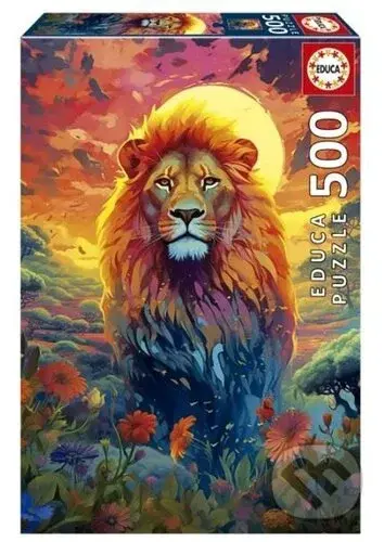 Upřený pohled majestátního lva