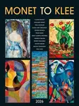 Nástenný kalendár Monet to Klee 2026 (univerzálne kalendárium)