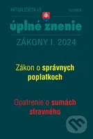 Aktualizácia I/3 / 2024- daňové a účtovné zákony (Zákon o správnych poplatkoch)