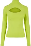 Women's turtleneck with long sleeves - yellow