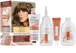 L'Oréal Paris Excellence Creme Universal Nudes permanentná farba na vlasy 6U Tmavá blond