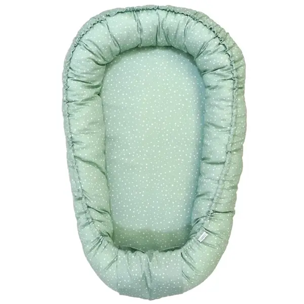 Hniezdo pre bábätko - mentolová bodka