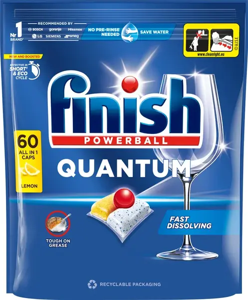 Finish Quant All in1 LEMON kapsuly do umývačky riadu