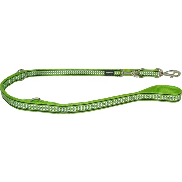 Reflexné prepínacie vodítko Red Dingo svetlozelené, šírka: 25 mm