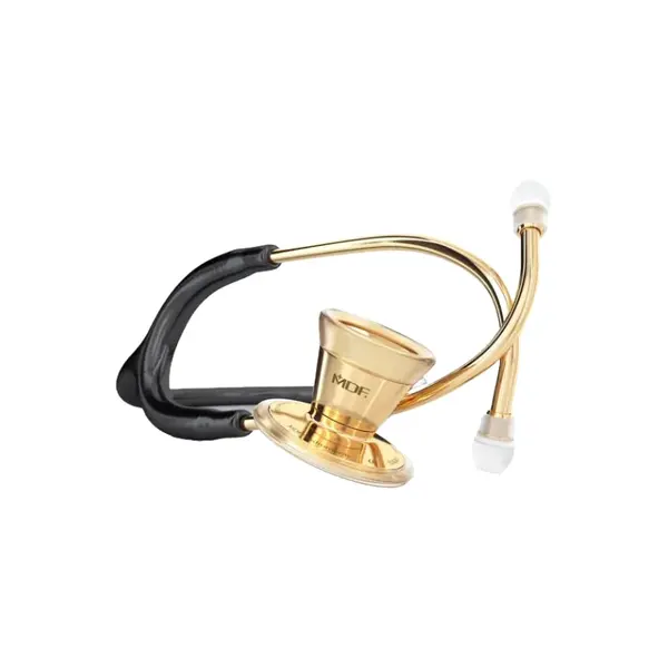 MDF MDF 797K 22K GOLD CLASSIC KARDIOLOGY Pozlátený kardiologický stetoskop, čierna/zlatá