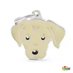 MF YELLOW LABRADOR 2,6x3,3cm gravírovateľný prívesok