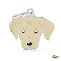 MF YELLOW LABRADOR 2,6x3,3cm gravírovateľný prívesok